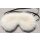 Pelz Maske Nerz Leder Augenmaske Braut Schlafbrille Weiß