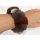 Samtnerz Haargummi Nerz Armband Manschette geschoren Mink Multicolor