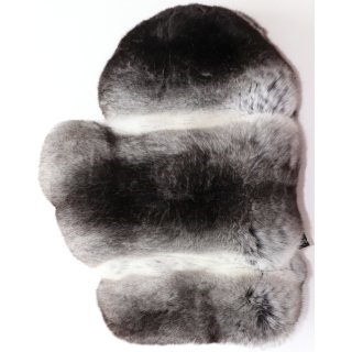 Chinchilla Handschuh Pelz beidseitig Massage Streichel Natur Grau