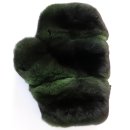 Chinchilla Handschuh Pelz beidseitig Massage Streichel Dark Grün