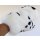 Pelz Handschuh Rex Wellness Massage Streichel Dalmatiner Natur Weiß Schwarz gefleckt